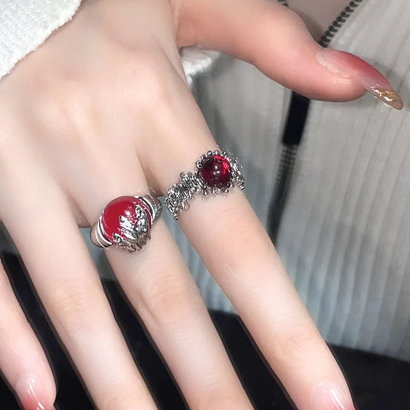 New Gothic Irregular Red Crystal