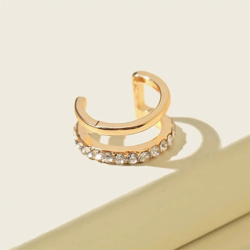 Fashion Exquisite Rhinestone Decor Ear Cuff earring for Woman Ear 2