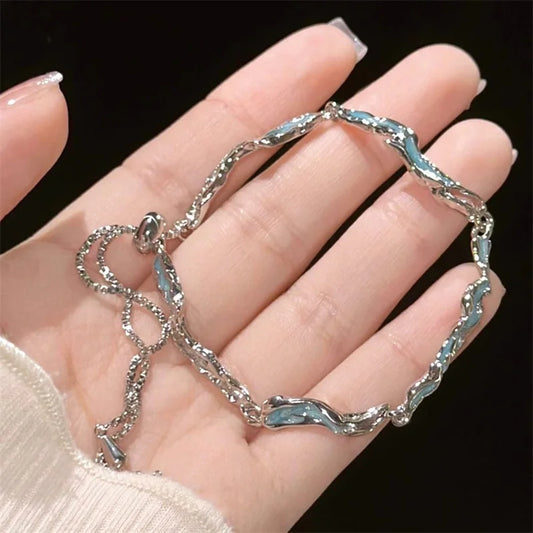 Korean Zircon Link Ins Bracelet