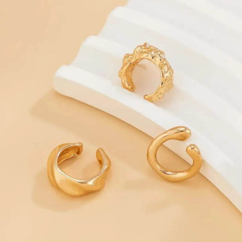 Small Cute Round Ear Clips Earrings for Women Trendy Charms Mini False Earrings Without Pins Accessories Fashion Jewelry Female